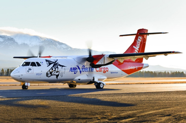 An Air North Cargo plane lands in a remote community.